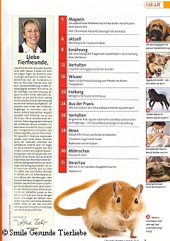 Gesunde Tierliebe, Ausgabe Winter 2010 | Tierarztpraxis-Hanau.de