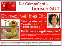 Die GrimmCard in der Tierarztpraxis | Tierarztpraxis-Hanau.de