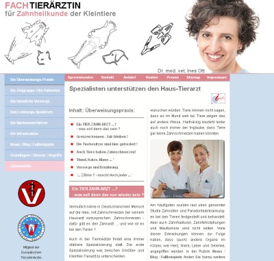 neue WebSite www.FachTierarzt-Zahnheilkunde.de